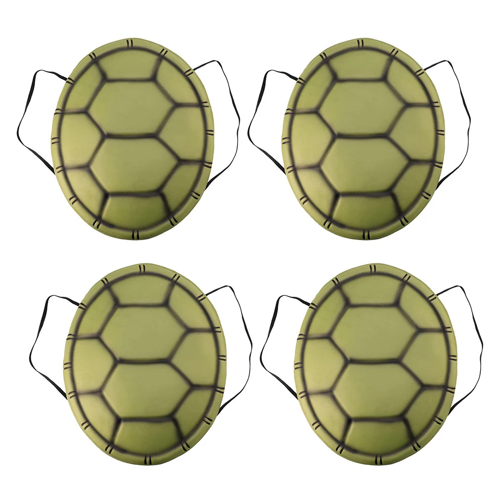 

4pcs Turtle Shell Props EVA Material Dark Size for Halloween Costume Party Decorations Cosplay Accessories