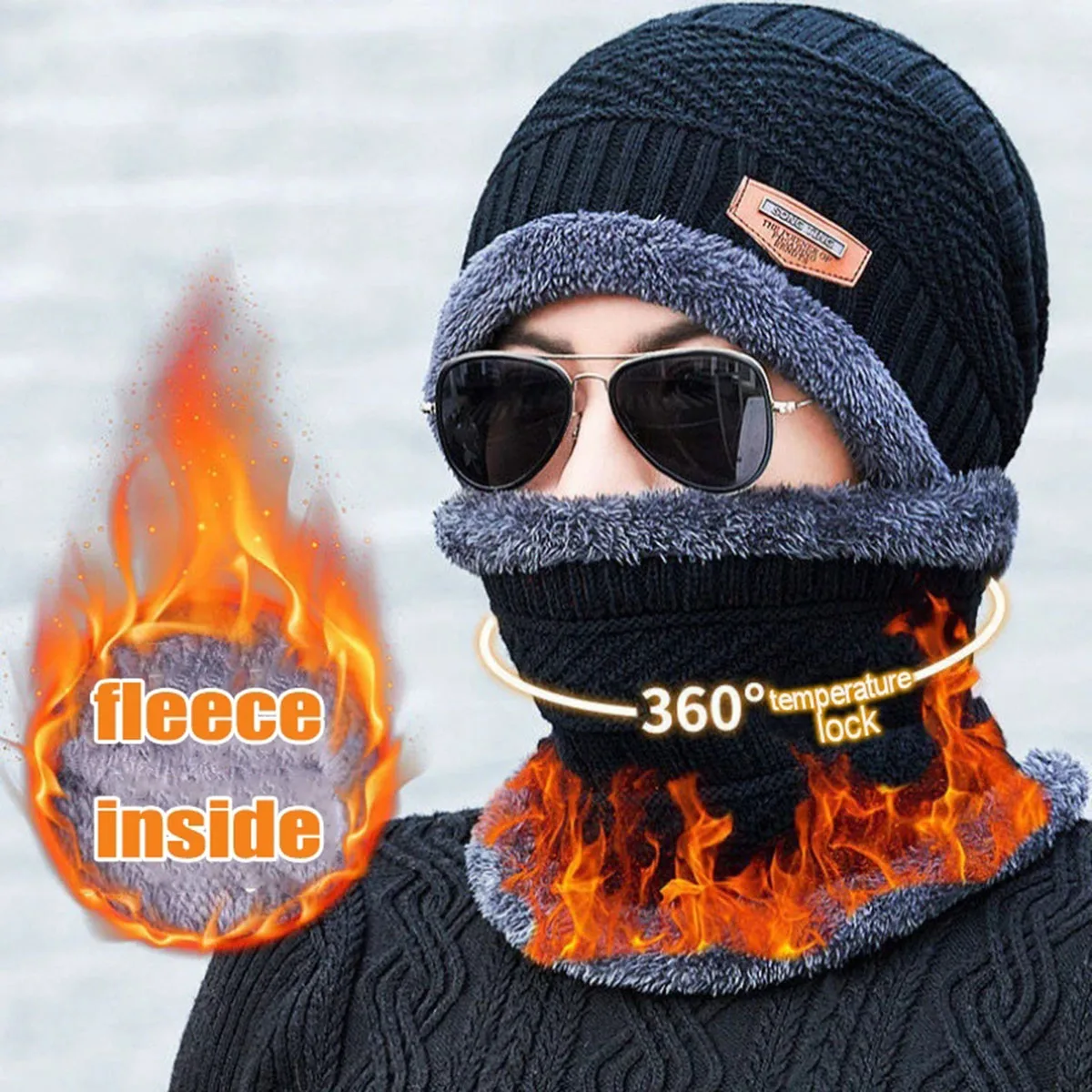Winter Hats Knit Cap Men And Women Velvet Hat Coral Fleece S