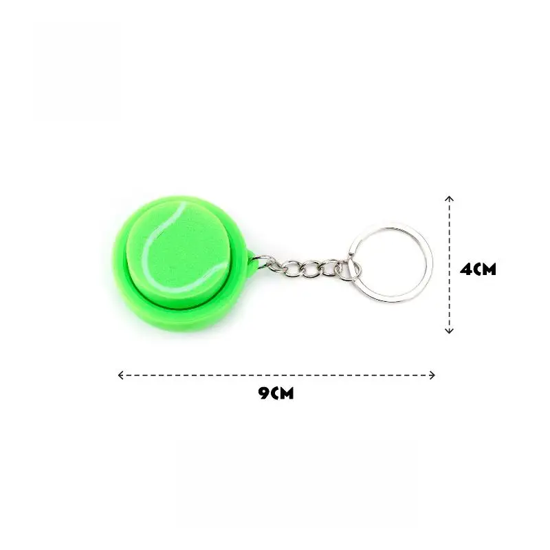Mini Sports Ball Keychain 1Pcs 3D Printed Football Fidget Toy for Stress Relief Childrens Party Bag Fillers view 6