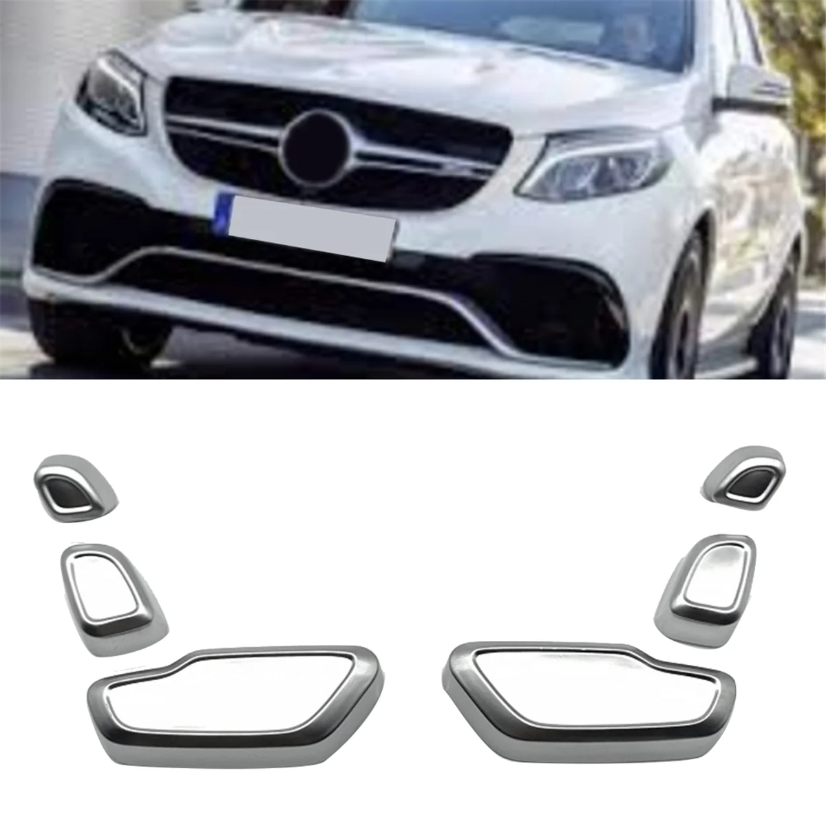 B07A-Auto Vordersitz Einstellung Taste Abdeckung Für Mercedes Benz W166 W172 W176 W246 Auto Zubehör