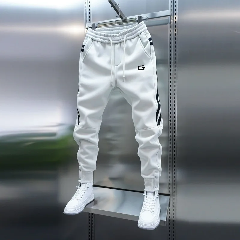 2024 Spring Men\'s Pants Korean Fashion Men Clothing Joggers Pants Casual Streetwear Male Trousers Elastic Waist Men Sweatpants