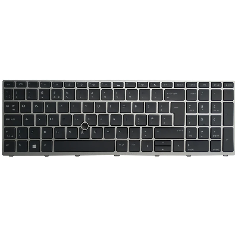 NEW UK  laptop keyboard for HP ProBook 650 g4 650 g5 with pointing stick backlight