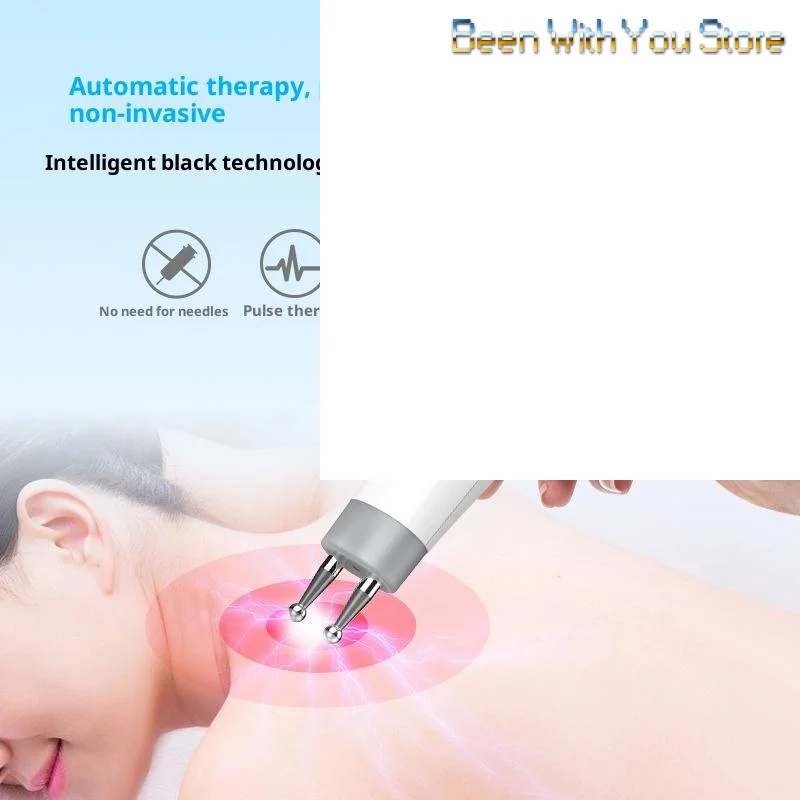 

Многофункциональная электрическая массажная ручка с двойной головкой, интеллектуальная ручка Meridian Pen Type-C, быстрая зарядка, 10-ступенчатая регулировка для шеи, спины