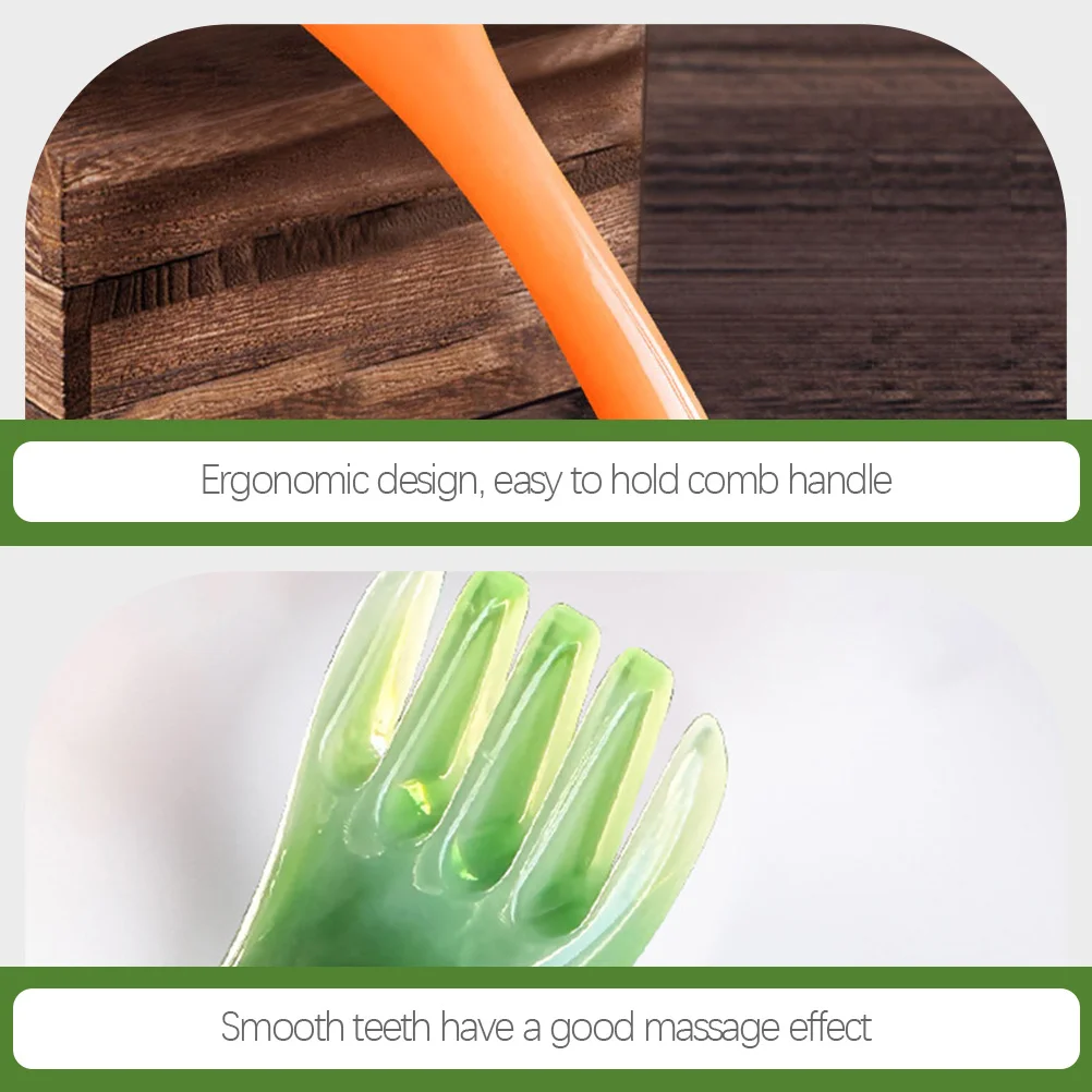 

3Pcs Resin Massage Scalp Comb Head Scraper Hair Massager Relax Stress Relief Tool Stimulate Blood Circulation Perfect Scalp Care