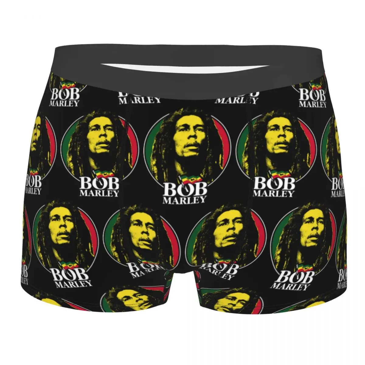 Custom Jamaica Reggae Rock Bob Marley Boxers Shorts Men Briefs Underwear Sexy Underpants