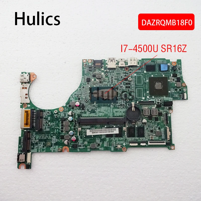 

Hulics используется для ACER ASPIRE V7-582PG V5-573G V5-573PG I7-4500U материнская плата W/VRAM NB.M9W11.002 NBM9W11002 DAZRQMB18F0