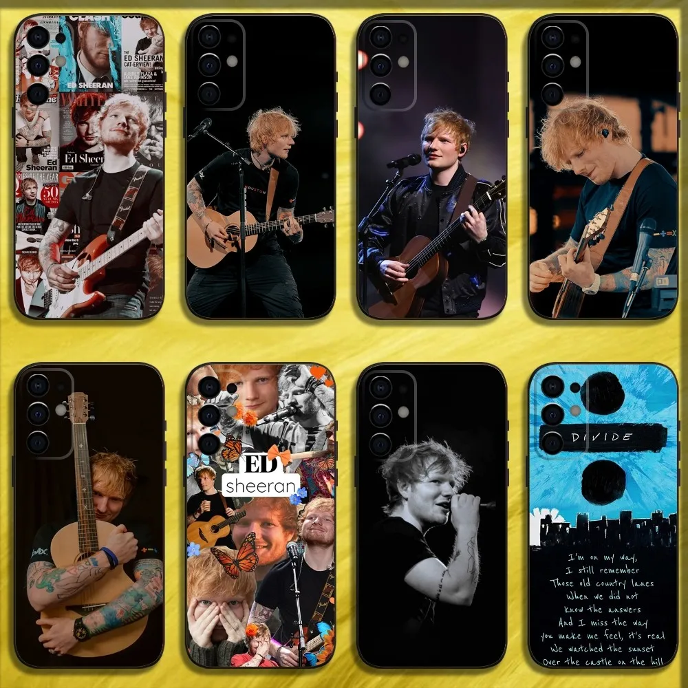 Ed Sheeran MBE Singer Phone Case For Samsung S24,S21,S22,S23,S30,Ultra,S20,Plus,Fe,Lite,Note,10,9,5G Black Soft Cover