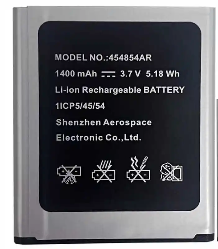 Сменный аккумулятор для Panasonic KX-TU155, KX-TU155EXCN, KX-TU155EXRN, KX-TU150, KX-TU150EXR, KX-TU160 454854AR 1300 мАч/