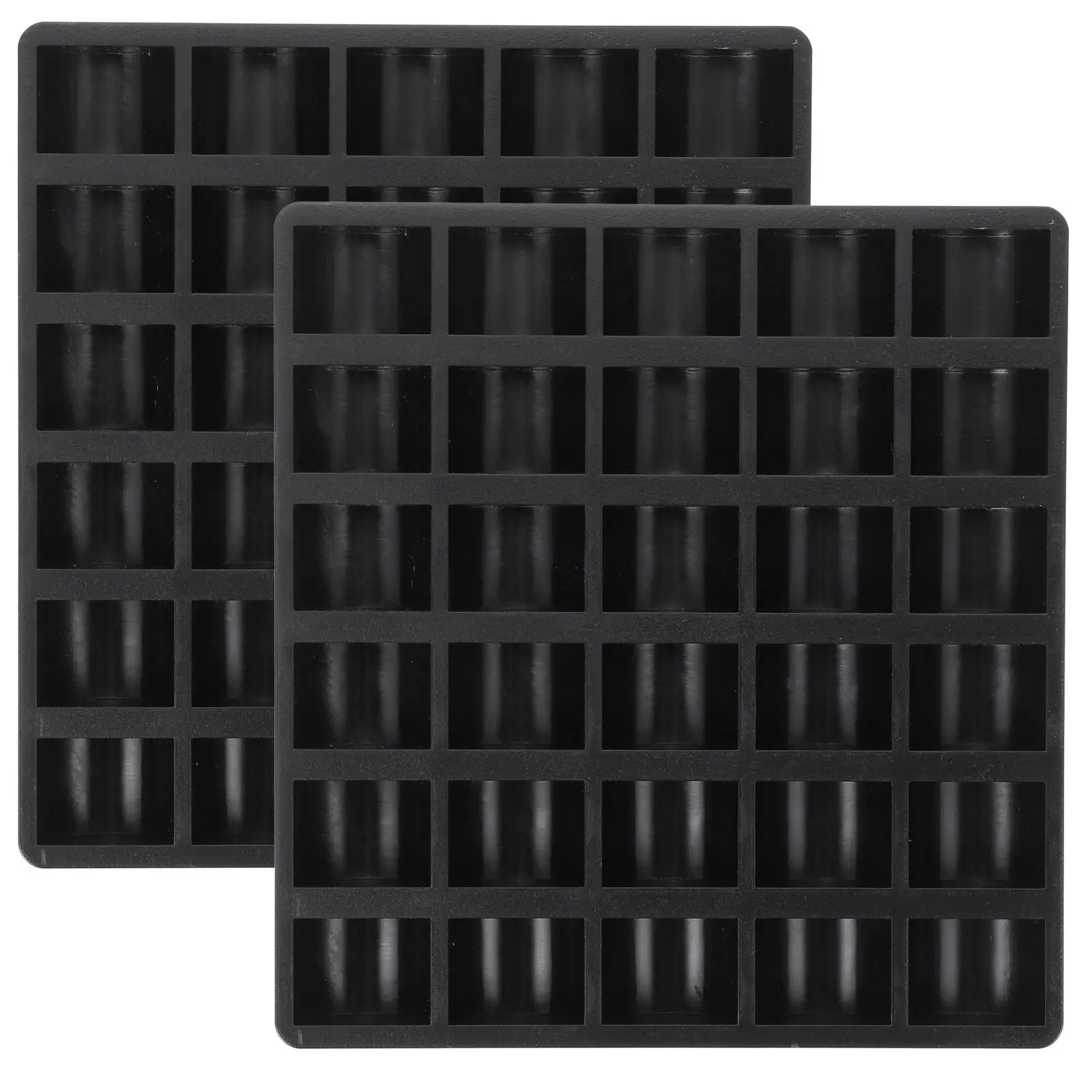 

2Pcs Premium Plastic Coin Storage Box Heavy Duty Coin Organizer with Multiple Grids for Sorting and Daily Use