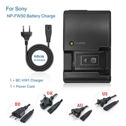 BC-VW1 Battery Charger for Sony A7S A5000 NEX-7 NEX-5C NEX3 RX10 A6000 A5100 A6300 A7R2 A7M2 5TL 5C Camera NP-FW50 Battery