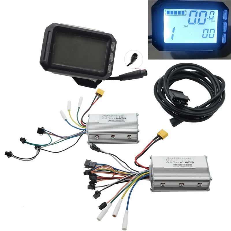 LCD Display Dashboard+48V 25A Brushless Controller Kit for G3 G-Booster Electric Scooter Front Rear Controller