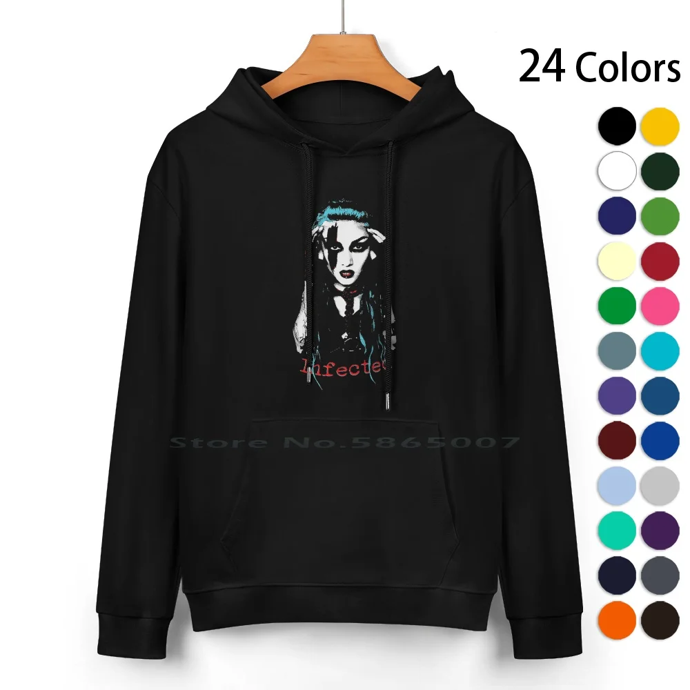 Infected Rain Pure Cotton Hoodie Sweater 24 Colors Infected Rain Heavy Metal Band Lena Scissorhands Metal Music Moldova Metal