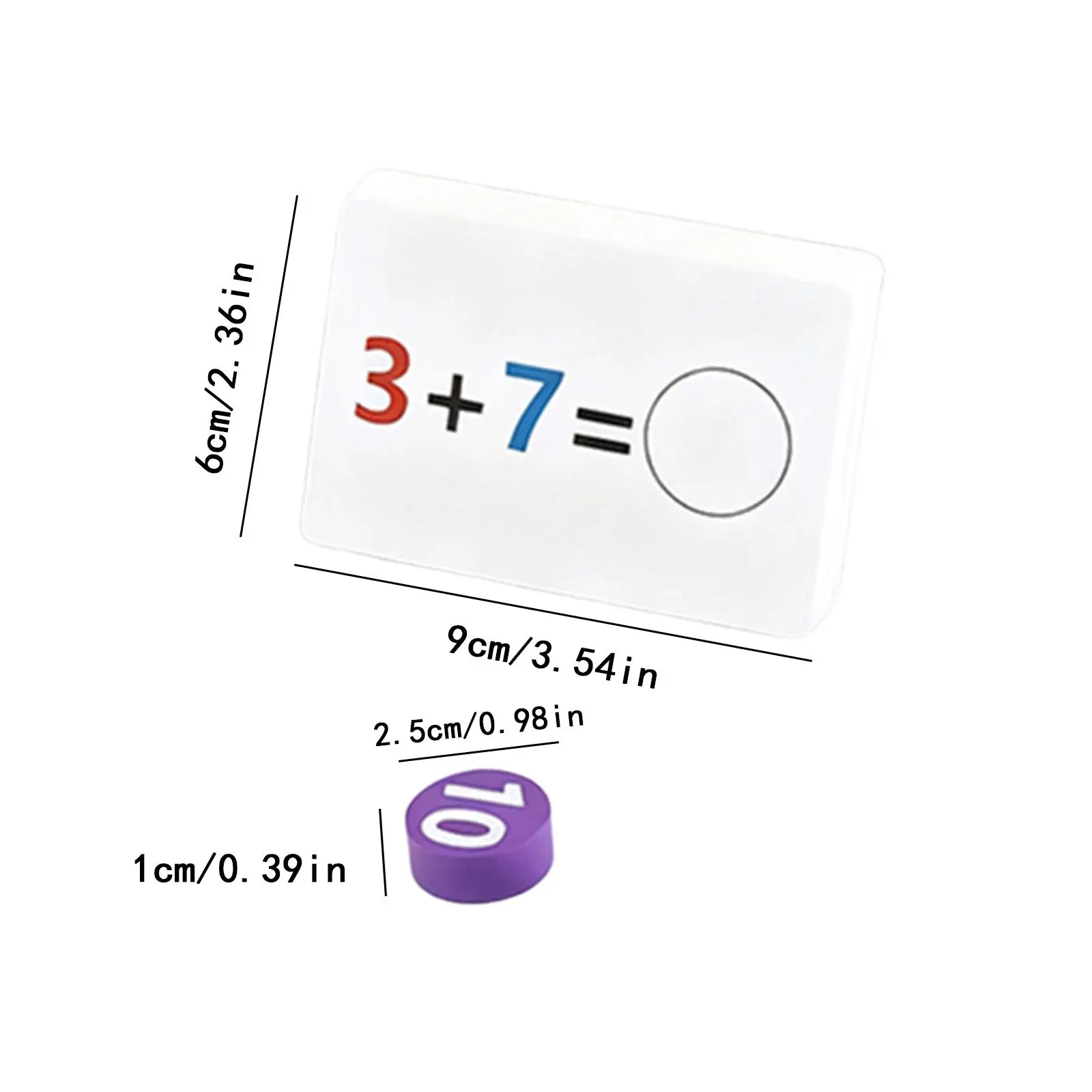 카드와 나무 숫자가 포함된 수학 교구 유아용 장난감 감각 장난감 남아 및 여아용 덧셈과 뺄셈