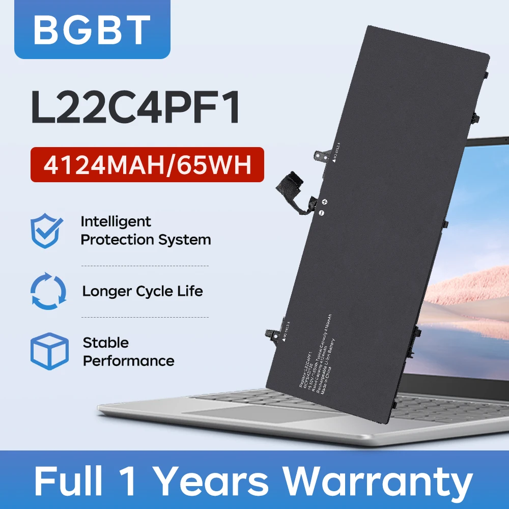 BGBT NEW L22C4PF1 Laptop Battery for Lenovo YOGA Slim 7 14IMH9 83CV Notebook PC Slim 6 14IAP8 14IRP8 14IRH8 15.52V 65Wh
