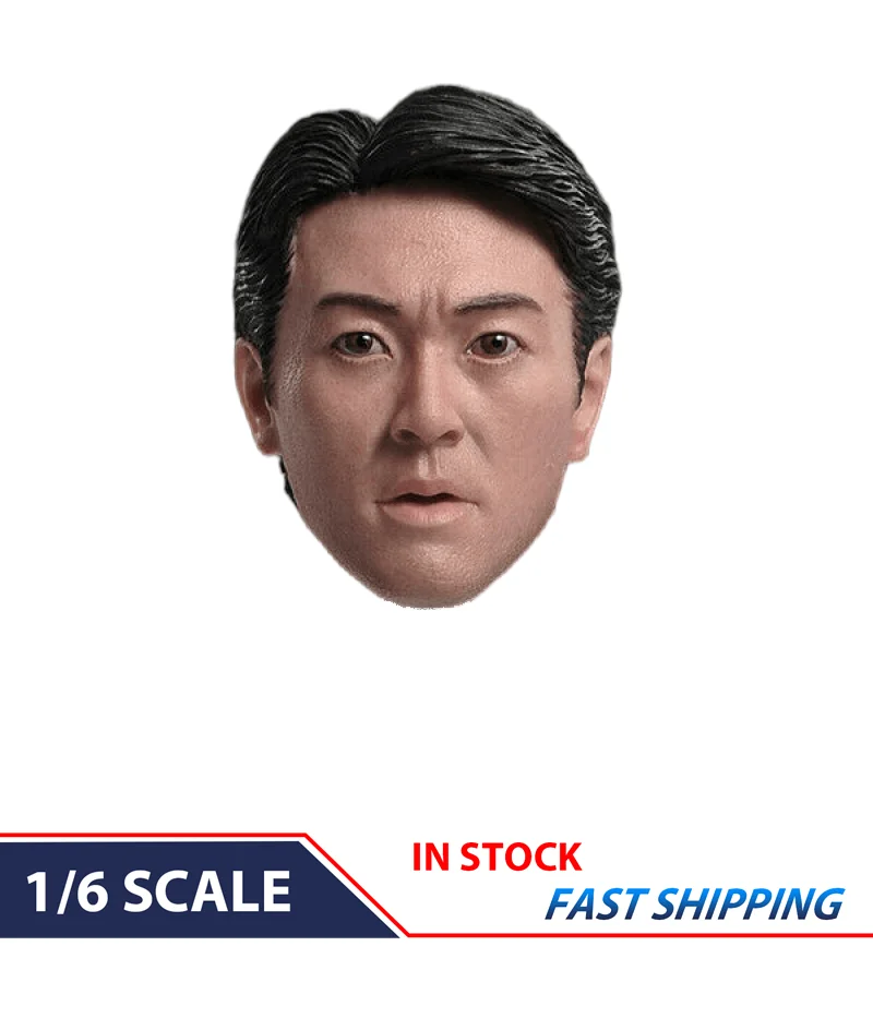 

1/6 Asian Male Actor Stephen Chow Head Carved Sculpt For 12"Action Figure TOY BABY DOLL Model Male soldier PVC