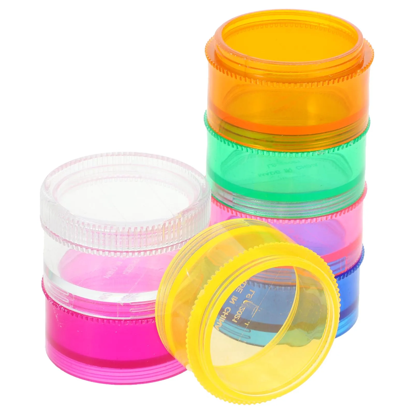 

Rotating Medicine Storage Container Medication Organizer Case Plastic Portable Compact Accessory