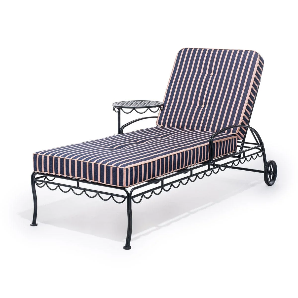 Modern Cast Aluminum Waterproof Canvas Iron Wrought Garden Terrace Pool Umbrella Side Lounge Chairs