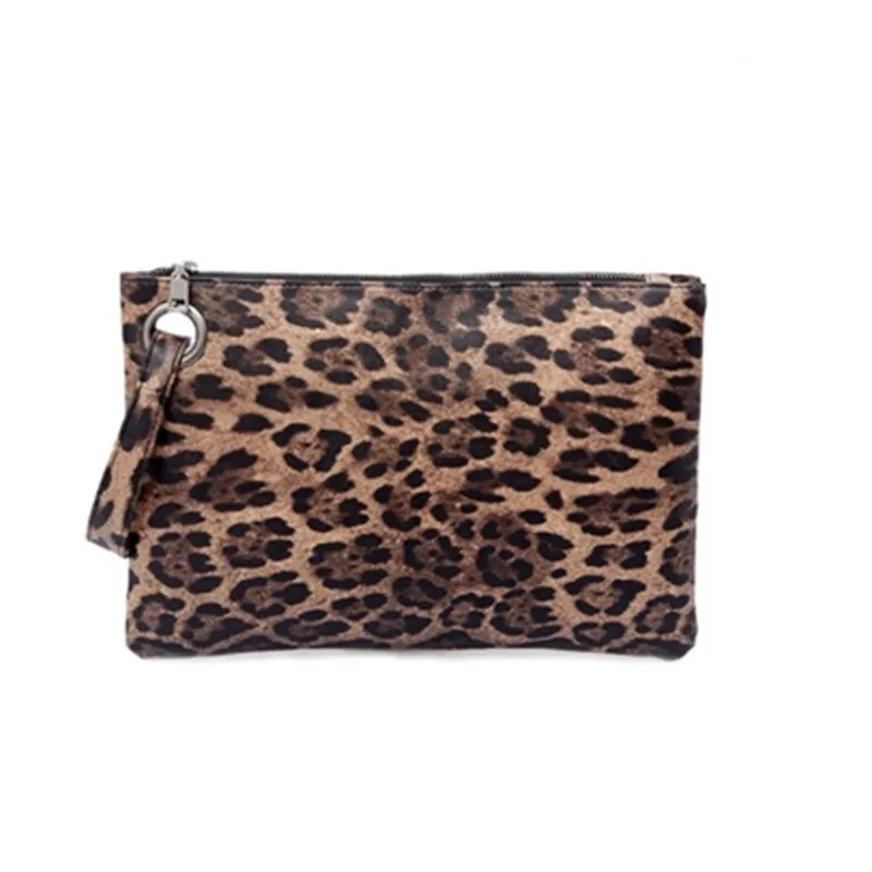 

Foreign Trade-Border Leopard Print Clutch Women's Coin Purse Women's Fashion Dinner Clutch Envelope Package