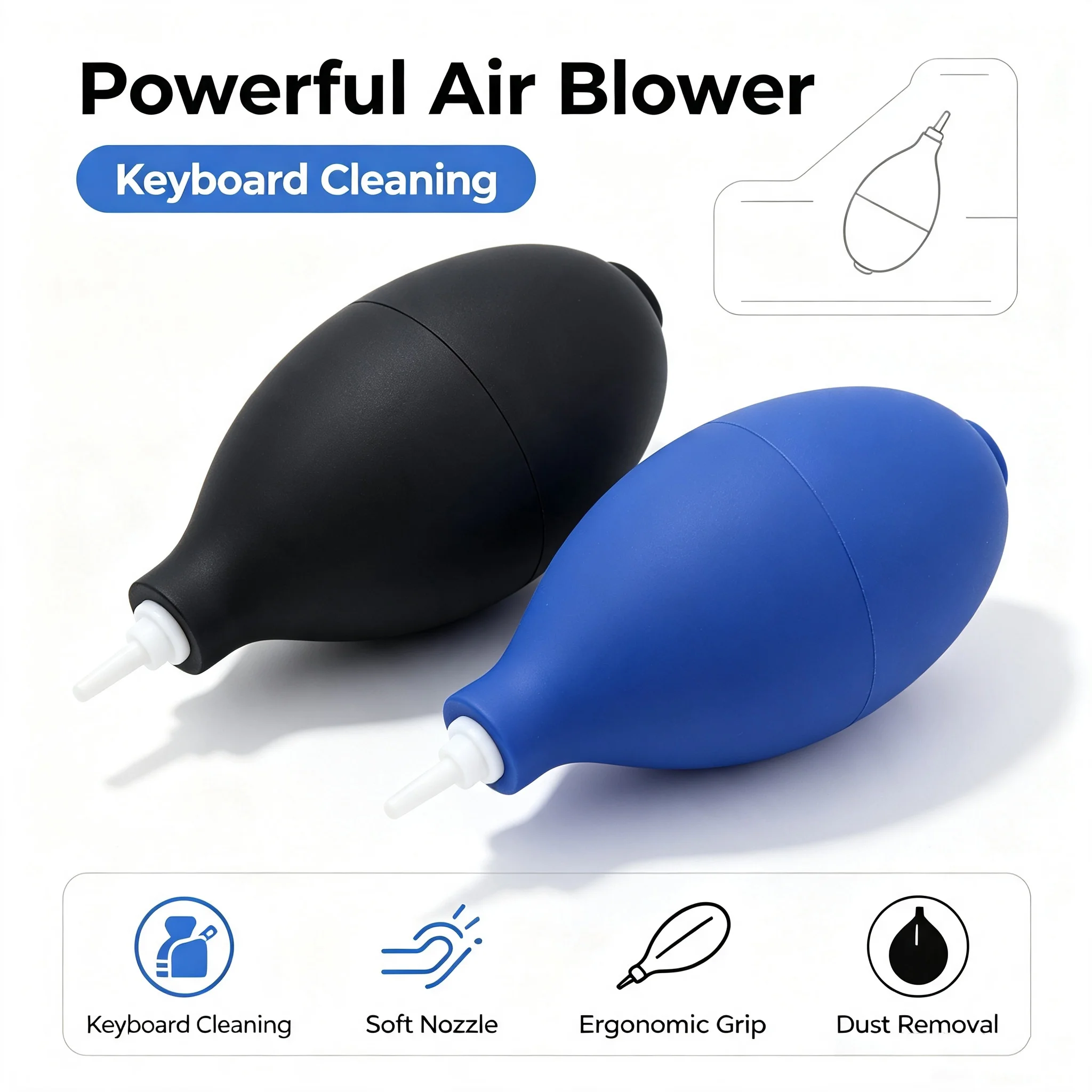 Rubber Powerful Air Dust Blower Pump Cleaner Tool For Camera Watchmaker Watch Repair Phone Keyboard Lens Filter Cleaning Tools