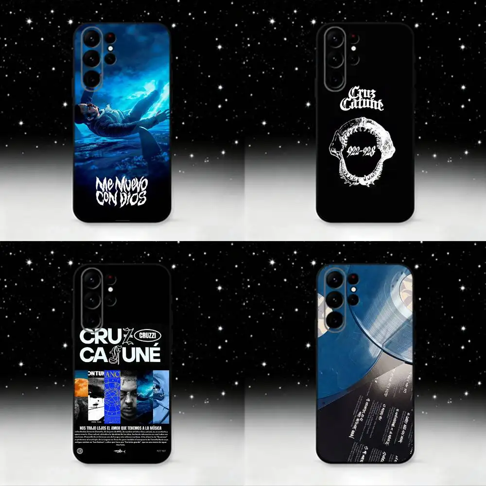 

Cruz Cafune Me Muevo Con Dios Phone Case For Samsung S25,S24 Ultra,S20,S30 plus,S22 plus,S23,S30 Ultra 5G Silicone Black Shell