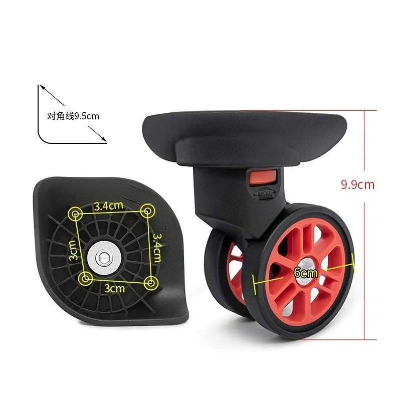 W183 M010 Luggage Replacement Universal Wheel Travel Suitcase Roller Cipher Case Pulley Repair Accessory