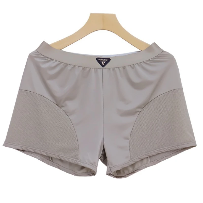 

Summer Ice Silk Smooth Satin-like Underwear Men Arro Pants Boxer Shorts Breathable Comfortable Beach Boxers Youth Underpants