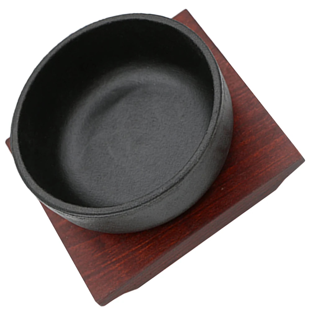 

1 Set Cast Iron Bibimbap Korean Food For Rice Soup Stacked Lightweight Portable Dishwasher Safe Multi-Function Serving Bowl