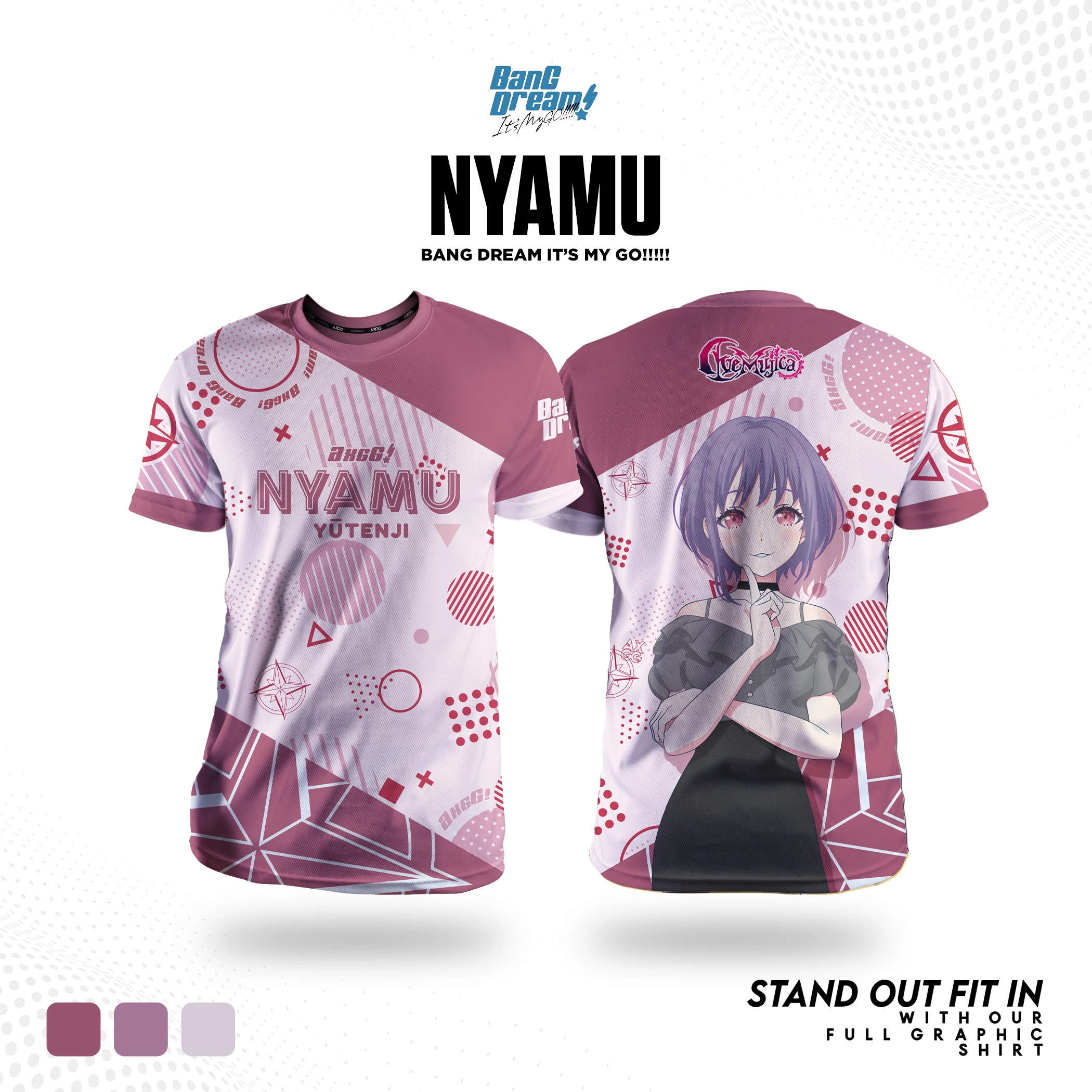 Popular Girl Band BanG Dream Ave Mujica T-shirts 3D Nyamu Yūtenji Print Kid Anime Tee Summer Men Women Harajuku Short Sleeve Top