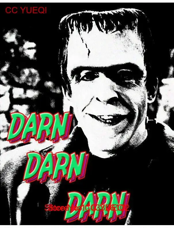 Herman Munster DARN DARN DARN t-shirt 100% cotton