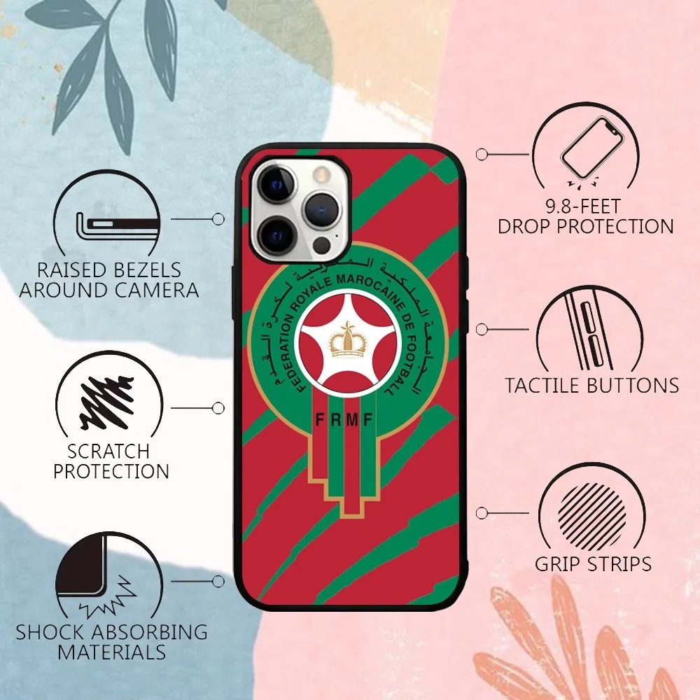 Morocco Flag Moroccan Unique Phone Case For IPhone 15 14 13 Pro Max 11 12 Mini Alex Mirror For Magsafe Wireless Charging Cover