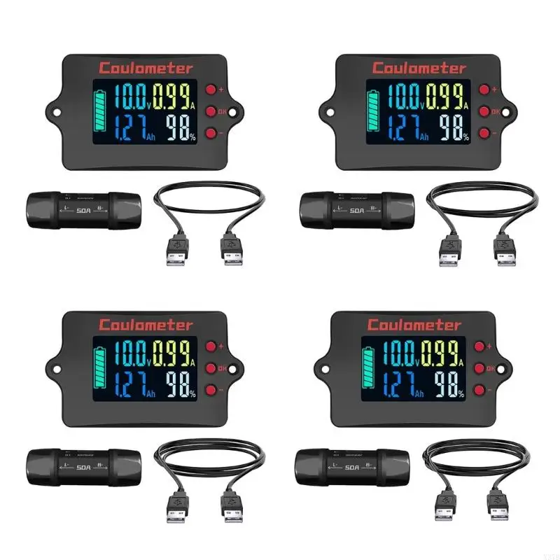 X37B Coulometer Voltmeter Battery Capacity Tester Bidirectional Precise Detection