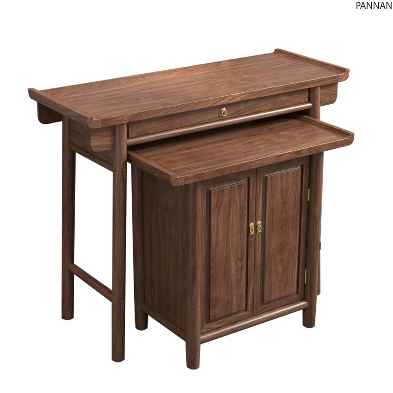 

Настольный шкаф для благовоний, шкаф из цельного дерева, новая китайская шкатулка, стол Будды со столом «Бог богатства»