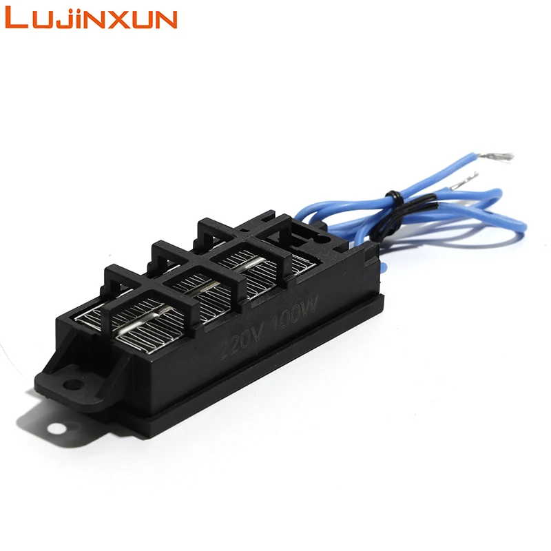LUJINXUN 92x31mm Conductive Ceramic PTC Electric Heater Constant TemperaturHeating Plate Corrugated Strip 12V 24V 220V 50-150W