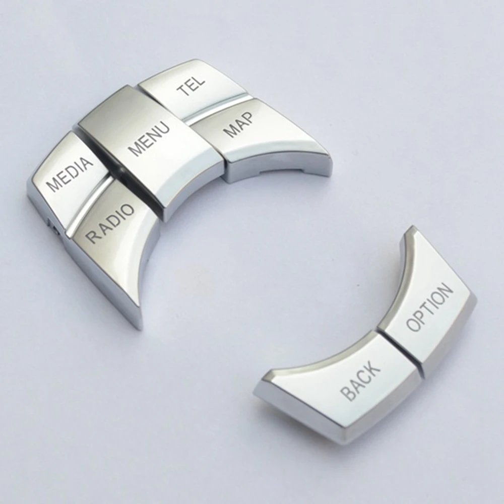 Car Multimedia CD Buttons Decorstion Cover Trim Sticker for-BMW 5 Series 7 Series