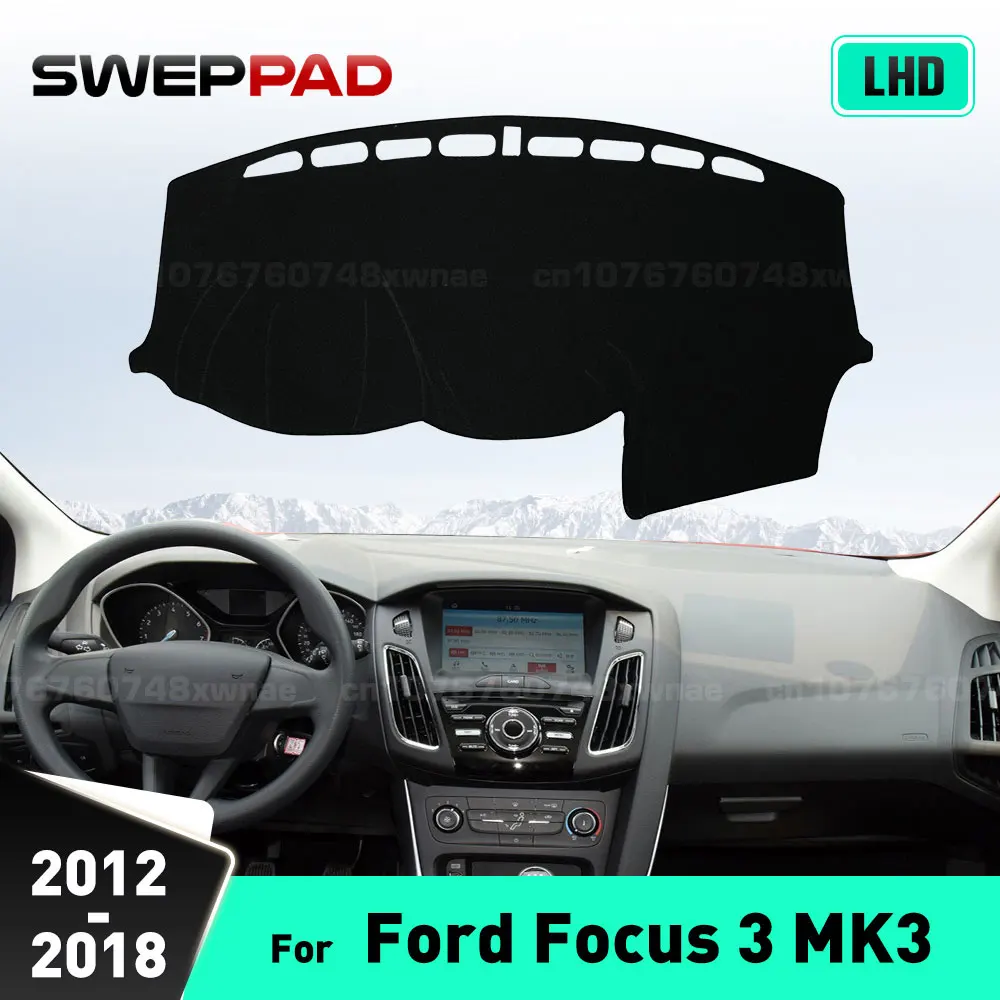 

For Ford Focus 3 MK3 2012 2013 2014 2015 2016 2017 2018 Car Dashboard Cover Dash Mat Anti-UV Carpets Car Accessories