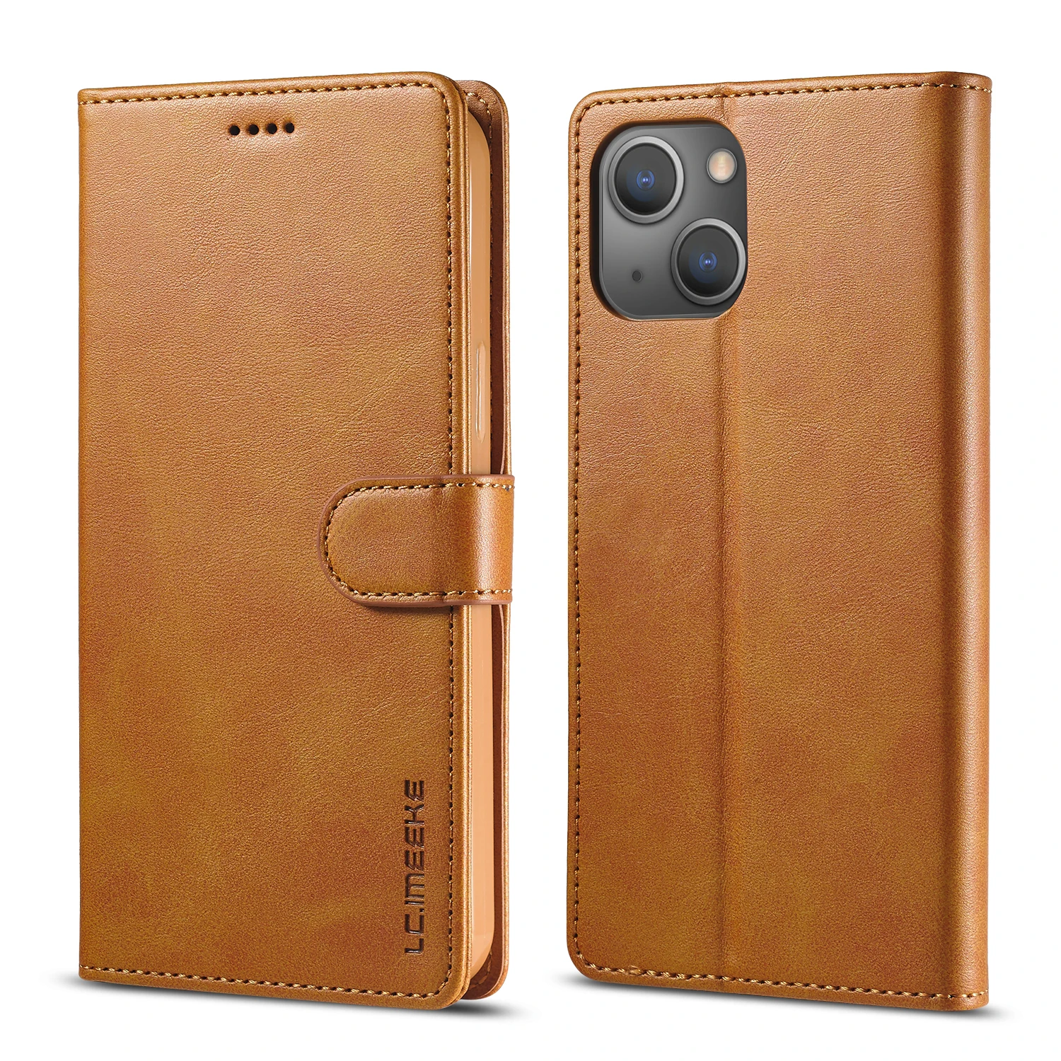 Flip-Leder-Brieftaschenhülle für iPhone 18 17 16 15 14 13 12 11 Pro Max 17E XS XR Air 8 7 Plus mit Visitenkartenfach, Handyhülle – Detail 17