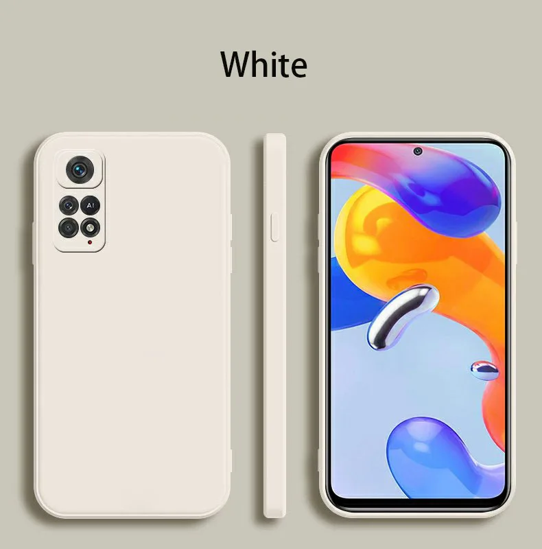 For Xiaomi Redmi Note 12 Pro 4G Square Liquid Silicone Phone Case for Redmi Note12 Pro 4G Camera Protection Cover Fundas view 5