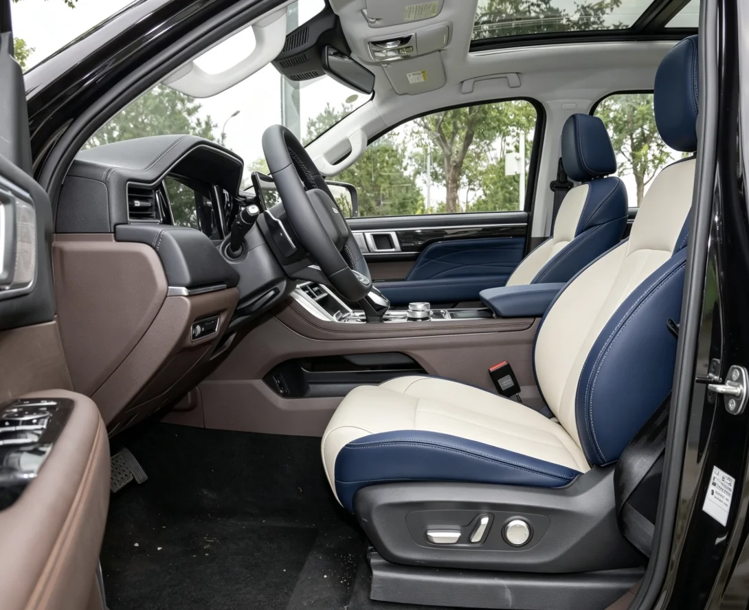 Für Foton Tunland V9 2023 Maßgefertigte Autositzbezüge Luxuriöses Nappaleder 100% Passgenau Innenraumzubehör 360 ° Vollständige Abdeckung – Detail 5