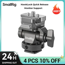 SmallRig Monitor Mount HawkLock Quick Release Monitor Support with H21 Cold Shoe Adjustable Mount Load 2.3kg with NATO Rail 4888