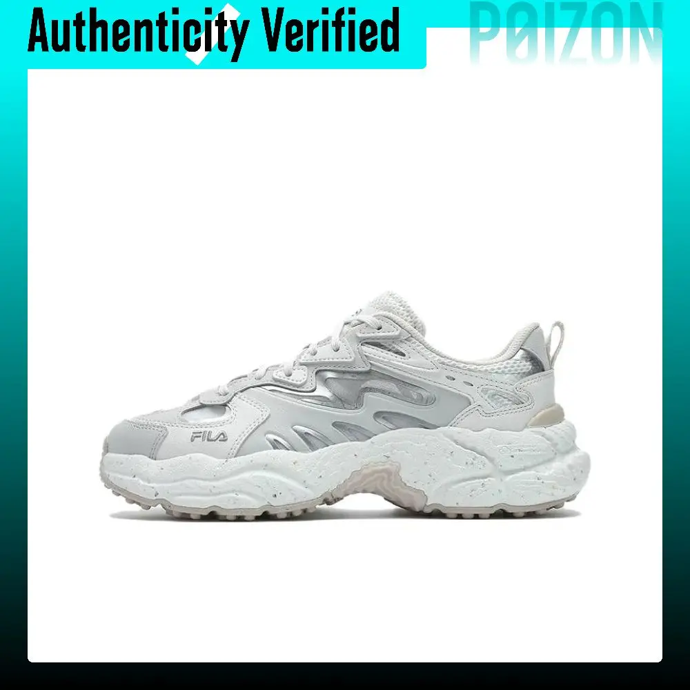 FILA Fern Sneakers Height Increasing Low top Chunky Sneakers Women's Gray White F12W421106FOB