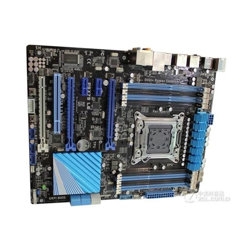 For Intel X79 P9X79 LE motherboard Used original LGA 2011 LGA2011 DDR3 64GB USB2.0 USB3.0 SATA3 Desktop Mainboard