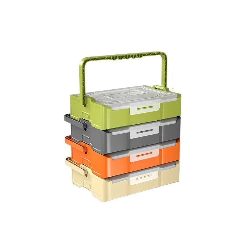 Parts storage box, combined stacked screw accessories, induction