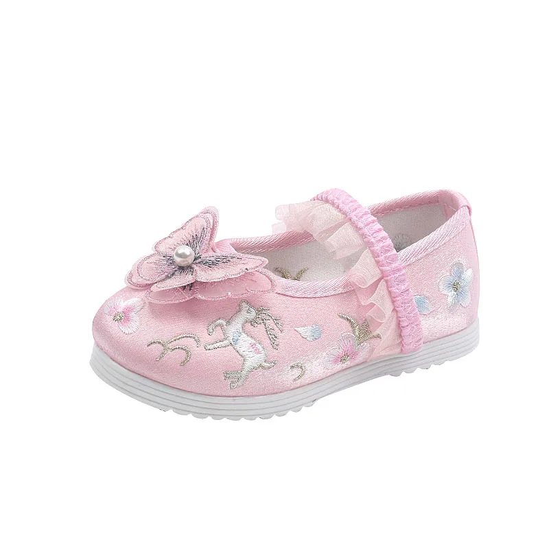 Children's Chinese Style Hanfu Embroidered Shoes