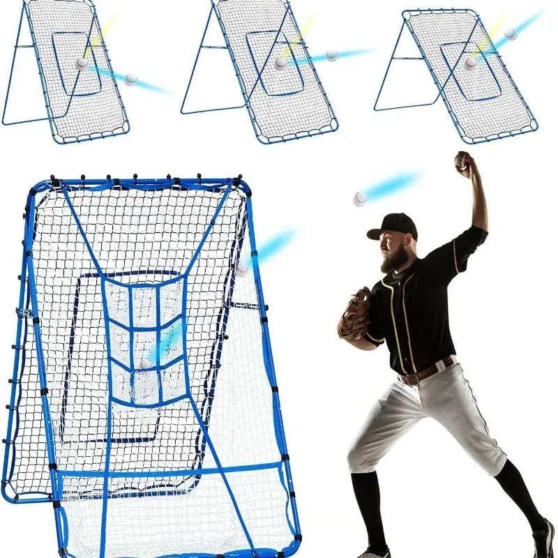 

Baseball rebound net, hockey rebound practice net, multi-purpose bat softball strike throw rebound practice net