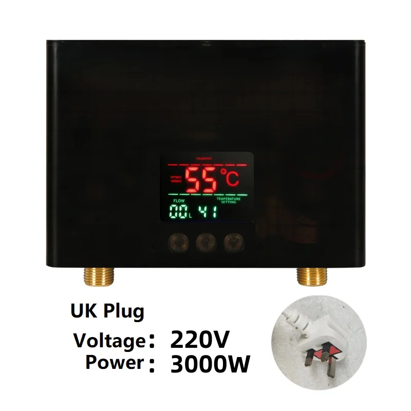 110 V/220 V Doorstroomverwarmer 3000 W/5500 W Wandgemonteerde Elektrische Kachels voor Badkamer Warmwater Douche en Thuis Keuken Verwarming