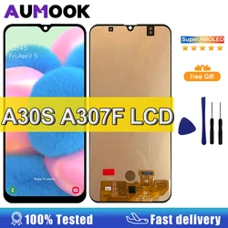 Écran AMOLED pour Samsung Galaxy A30s A307F A307FN LCD écran tactile numériseur assemblée remplacement pour Samsung A30S LCD