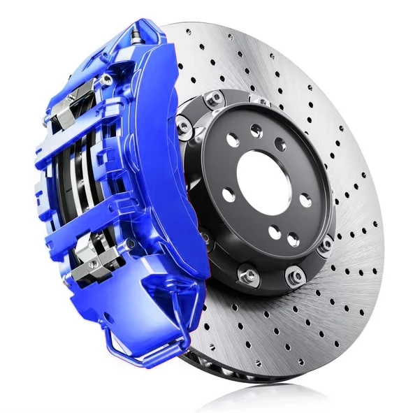 Four-piston caliper braking without weakness for impressive performance