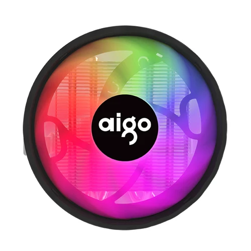Imagen 2 del producto Aigo ICE400X 4 tubos de calor ventilador enfriador de cpu RGB 4pin PWM ventilador de caja de computadora silencioso Intel LGA 1700 1200 1150 1151 AMD AM3 AM4