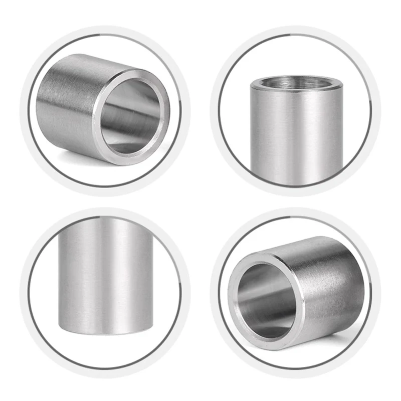 1-5 pces m15 m16 m17 m18 m20 304 bucha de aço inoxidável arruela junta não rosqueada redonda oca impasse espaçador manga od 17-30mm