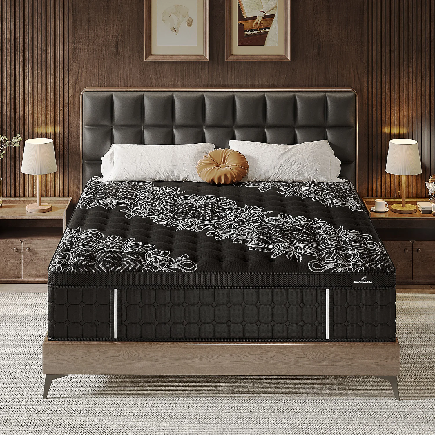 14 Inch Medium Firm Hybrid Mattress Gel Memory Foam Pocket Spring Mattress in a Box